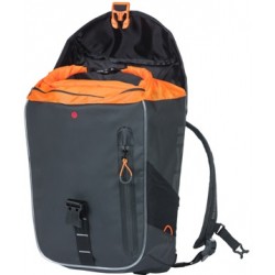 Backpack Basil Miles Tarpaulin Nordlicht 17 litres 31 x 17 x 44 cm - black/orange