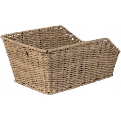 Bicycle basket for rear carrier Basil Cento Rattan Look 47 x 34 x 22 cm - brown