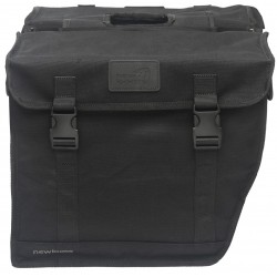 Double bicycle bag  New Looxs Canvas Hybride 46.5 liters 39 x 33 x 19 cm (2x) - black
