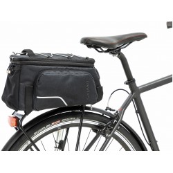 Bicycle bag for rear carrier New Looxs Sports Trunk Bag Straps 29 liters 34 x 20 x 27 cm - black
