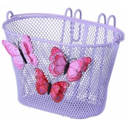 Panier vélo pour enfants Basil Jasmin Butterfly 28 x 20 x 19 cm - lilla