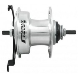 Gear hub 3 speed Sturmey Archer XL-RD3 90 mm drum brake hub - 36 holes - silver