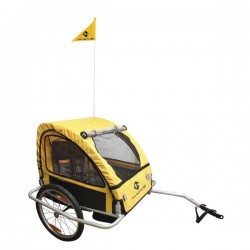 Children and luggage bicycle trailer M-Wave Kids Ride Easy with aluminium frame