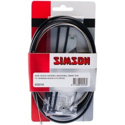 Shifting cable set 4/7/8-speed Shimano Nexus stainless steel - black