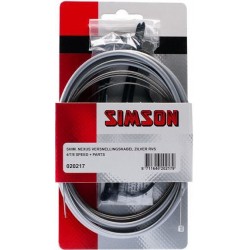 Shifting cable set 4/7/8-speed Simson mdl. Shimano Nexus - grey