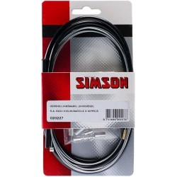Shift cable set Simson Sturmey Archer / Gazelle - black
