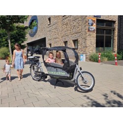 Elektrische Gazelle Cabby bakfiets met Bafang middenmotor