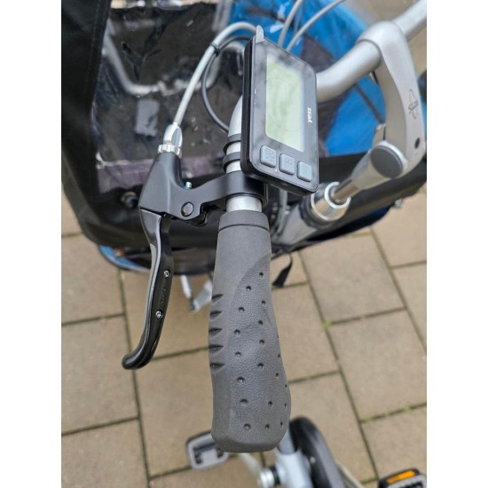 Elektrische Gazelle Cabby bakfiets met huif