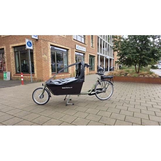 2dehands Cargo bike long bakfiets met regentent