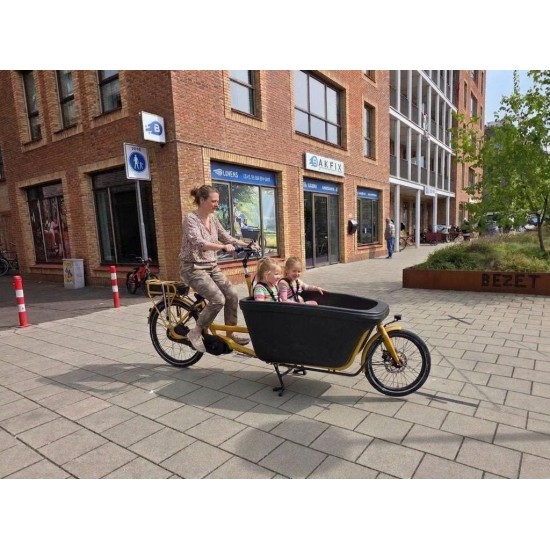 Dolly bakfiets - met regentent en sterke motor accu