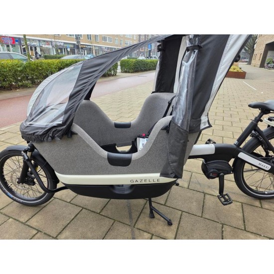 Gazelle Makki bakfiets met huif - Ideaal voor gezinnen!