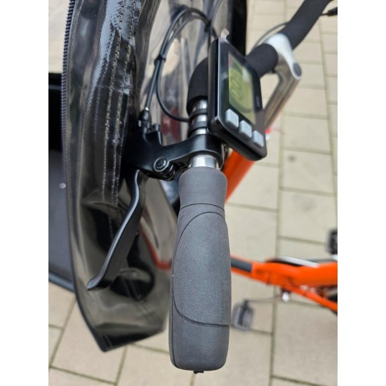 Elektrische Bakfiets(.)nl lang met huif - nieuwe elektronica