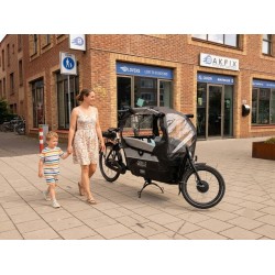 Elektrische Gazelle Cabby Bakfiets met Regentent - Zo goed a
