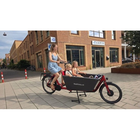 Elekteriche Bakfiets lang met tregentent