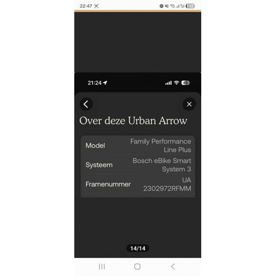 Urban Arrow bakfiets Connected GPS+ module BES3 GEN3