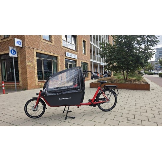 Elekteriche Bakfiets lang met tregentent