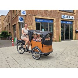 Elektrische Babboe Curve Bakfiets Moederfiets met Huif