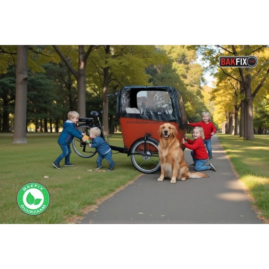 Babboe big-e Bakfiets met nieuwe huif en certificaat