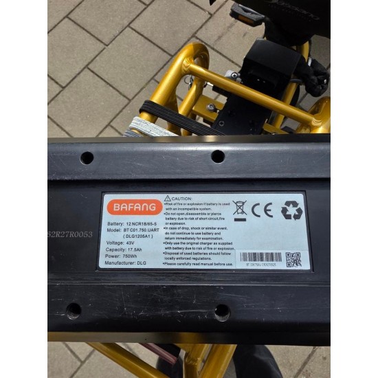 Dolly bakfiets - met regentent en sterke motor accu