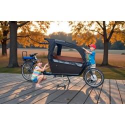 Bakfiets met huif - Ideaal voor kinderen of goederen!