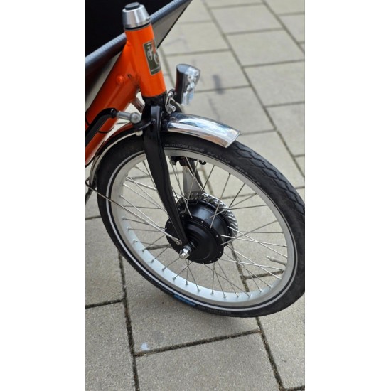 2dehands Cargo bike long bakfiets met regentent