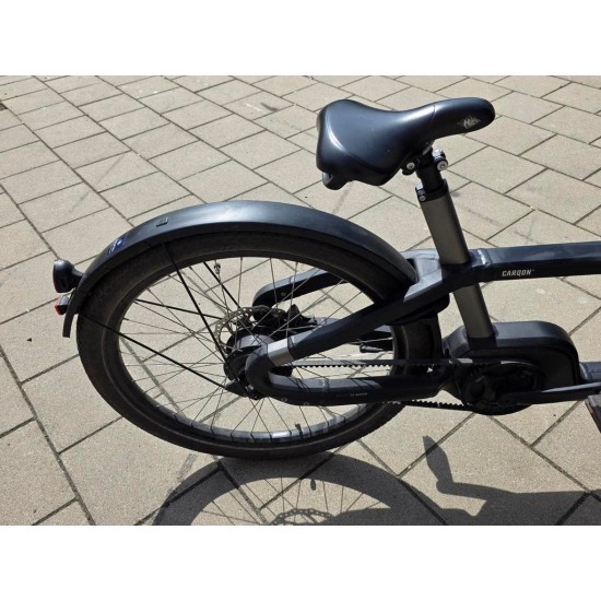 Elektrische Carqon bakfiets met deurtje hondenbakfiets