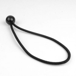 Azor Bakfiets.nl tensioner elastic with ball Black 25cm 6mm