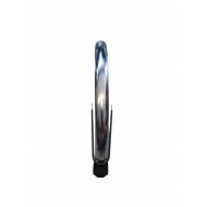 Bakfiets.nl front fender 20 inch 63mm stainless steel (wheel size 406-50)