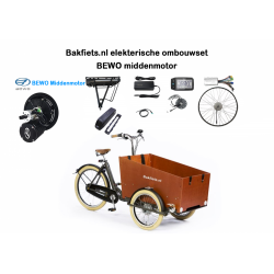 Bakfiets.nl Kit de conversion électrique pour vélo cargo Cargo Trike Moteur central Bewo