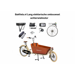Bakfiets.nl Kit de conversion électrique pour vélo cargo long/court LYRA Moteur de roue arrière