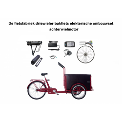 Das Fahrradfabrik-Dreirad-Lastenrad-Elektro-Umrüstkit LYRA-Hinterradmotor