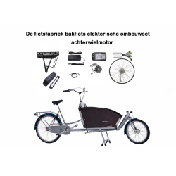 Das zweirädrige Lastenfahrrad der Fahrradfabrik Elektro-Umrüstsatz LYRA Hinterradmotor