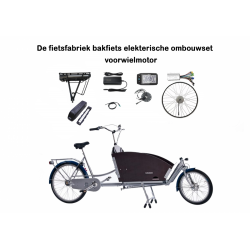 Kit de conversion électrique pour vélo cargo à deux roues, moteur de roue avant LYRA de The Bicycle Factory