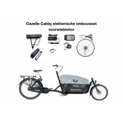 Elektro-Umrüstsatz für Gazelle Cabby-Lastenfahrräder mit Bewo-Mittelmotor