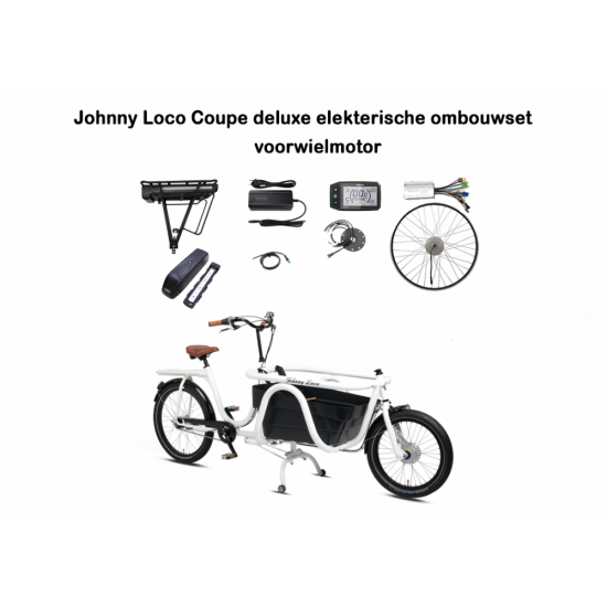 Johnny Loco Coupe deluxe bakfiets elekterisch ombouwset G3 Achterwielmotor