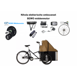 Kit de conversion électrique pour vélo cargo Nihola Moteur central Bewo