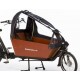 Bakfiets.nl waterdichte regentent  CargoBike Long 90% open hoog+rits lang zwart