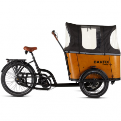 Cangoo Buckle Cargo bike with mid-motor hood and cushions