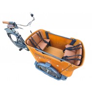Ensemble de coussins de vélo Babboe Curve Cargo modèle Evi, couleur cognac
