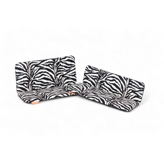 Vogue Carry 2 and Superior 2 cargo bike cushion set model Evi color zebra