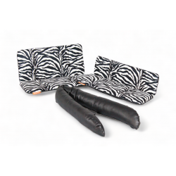 Cushion set suitable for Vogue Carry 2 & Superior 2 cargo bike cushion set model Evi color zebra