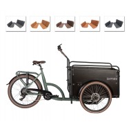 Ensemble de coussins pour vélo cargo Bimas eCargo 3.3 Economy modèle Capi couleur cognac