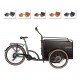 Ensemble de coussins pour vélo cargo Bimas eCargo 3.3 Economy modèle Capi couleur cognac