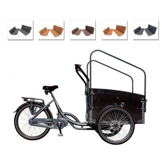 Vogue Supreme cargo bike cushion set model Capi, color black