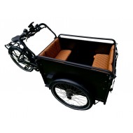 Ensemble de coussins pour vélo cargo Troy modèle Capi couleur cognac