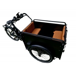 Troy cargo bike cushion set model Capi color cognac