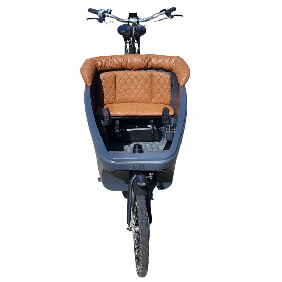 Dolly cargo bike cushion set Capi Extralux color cognac