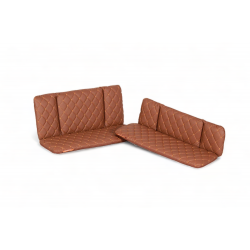 Cushion set suitable for Vogue Carry 2 & Superior 2 Cargo bike cushion set model Evi, color Cognac