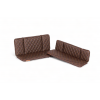 Cushion set suitable for Vogue Carry 2 and Superior 2 Cargo bike model Capi color brown