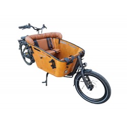 Ensemble de coussins de vélo Vogue Carry 2 et Superior 2 Cargo modèle Evi, couleur Cognaca